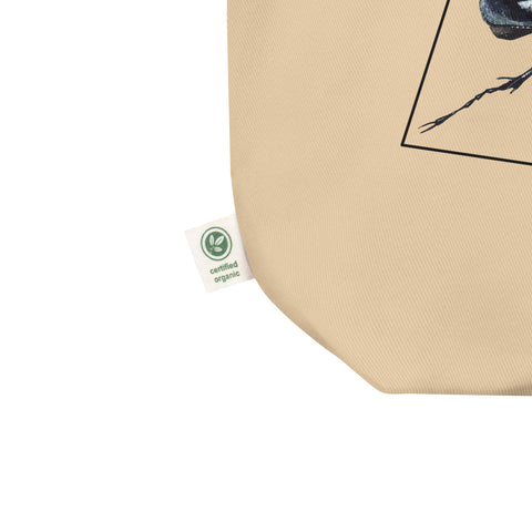 Sketchy Blenny tote bag with a beautiful print of a hand-drawn animal. This one features an atlas beetle. 100% organic cotton. Beach bag, shopping bag, travel bag, or just as a present. PETA-approved vegan.