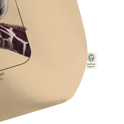Reticulated Giraffe - Large Organic Tote Bag