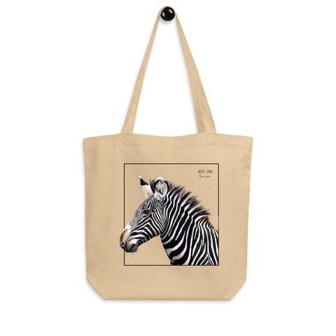 Organic Tote Bag - Grévy's Zebra